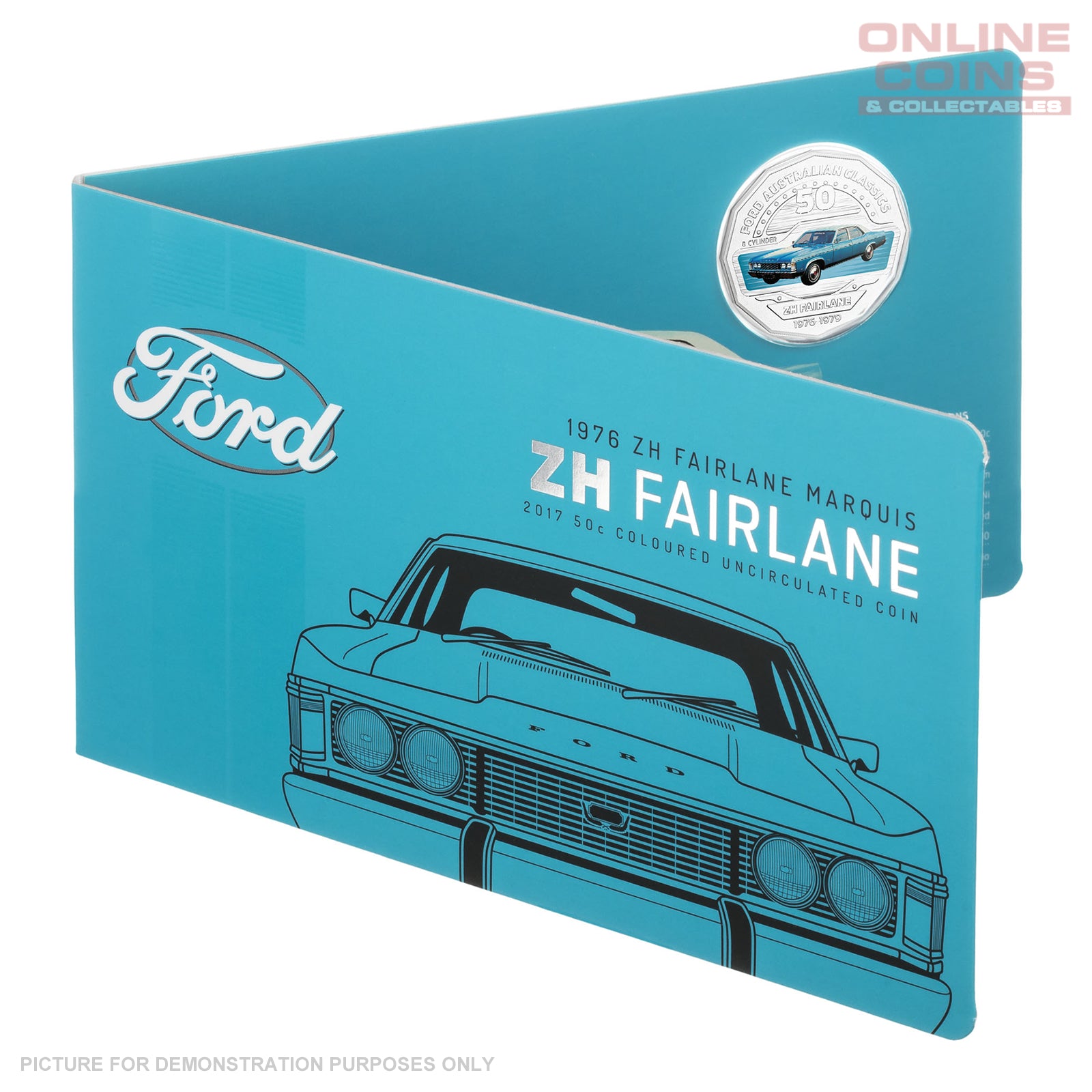 2017 Royal Australian Mint Ford Classics 50c Coin In Card - ZH Fairlane